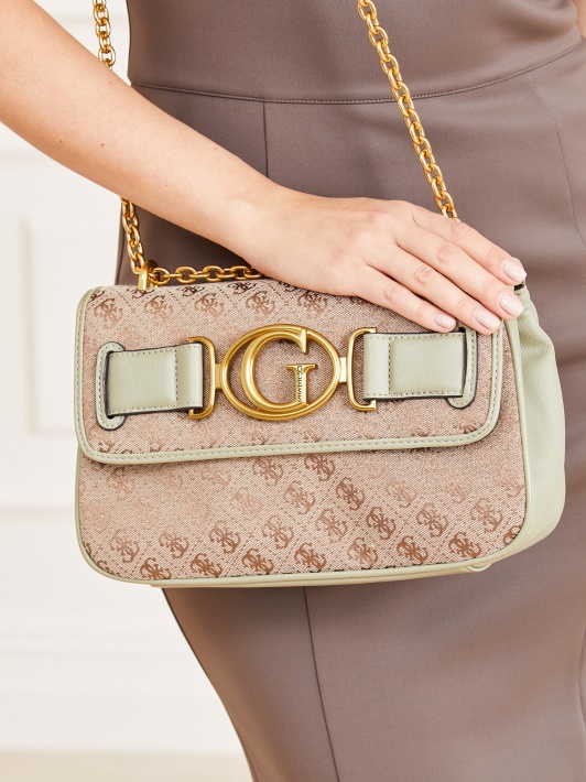 Atspėkite žalią Aileen 4g Logotipą Crossbody Krepšys