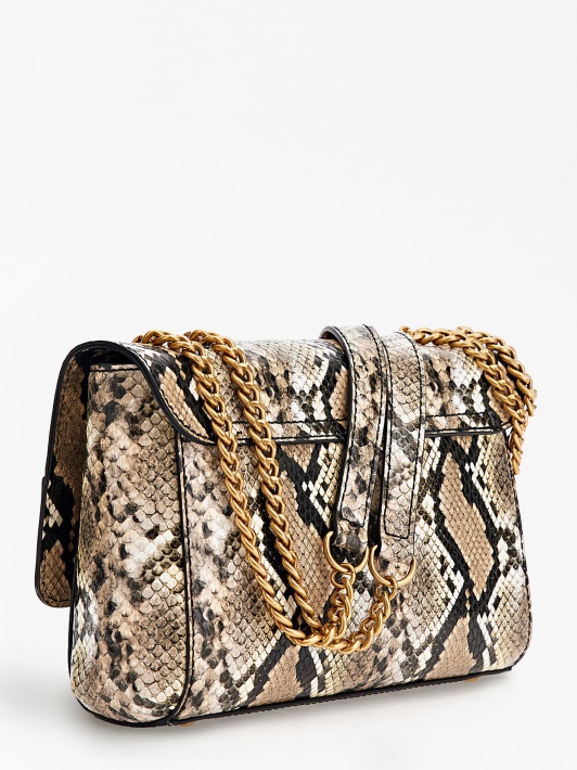 Nell Python-print Crossbody Multi Beige Spėjimas