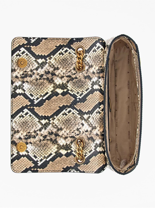 Nell Python-print Crossbody Multi Beige Spėjimas