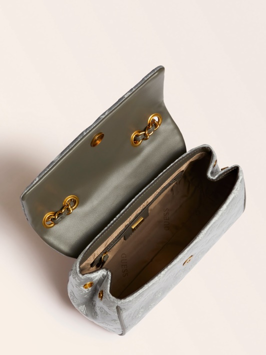 Kimi Velvet Crossbody Bag Pilkas Spėjimas