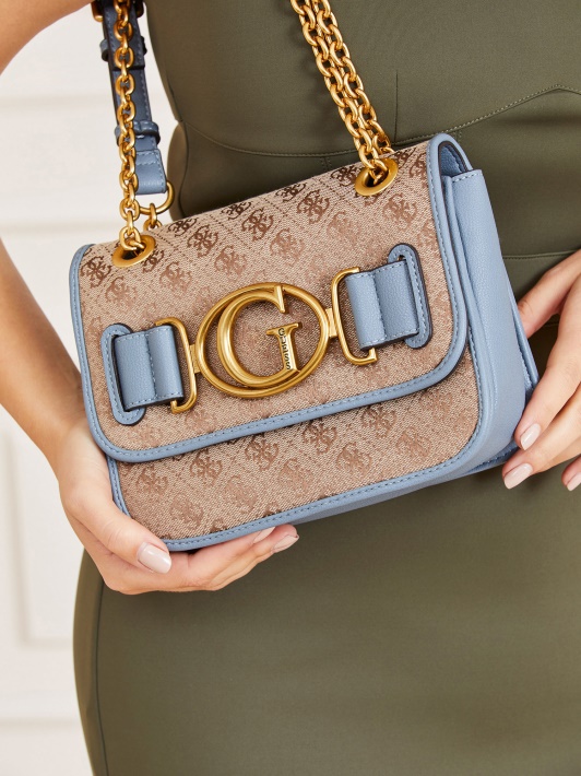 Aileen 4g Logotipas Crossbody Bag Guess Mėlynas