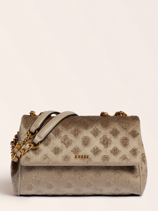 Smėlio Spalvos Kimi Velvet Crossbody Bag Spėlioti