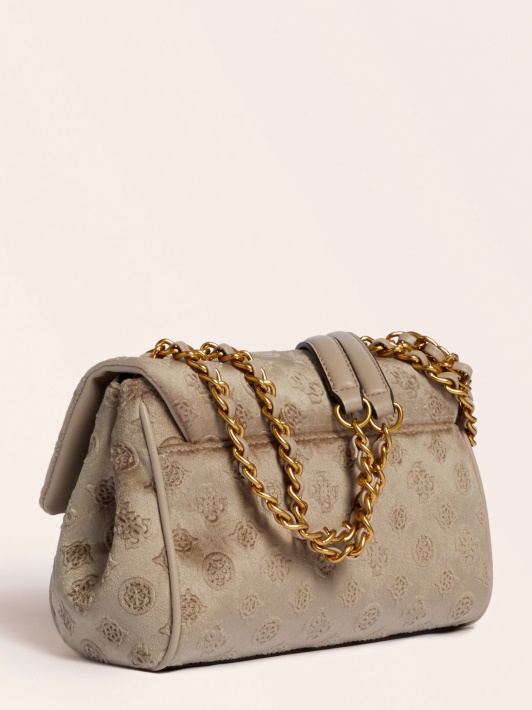 Smėlio Spalvos Kimi Velvet Crossbody Bag Spėlioti