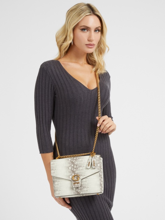 Shenny Python-print Mini Crossbody Grey Multi Spėjimas
