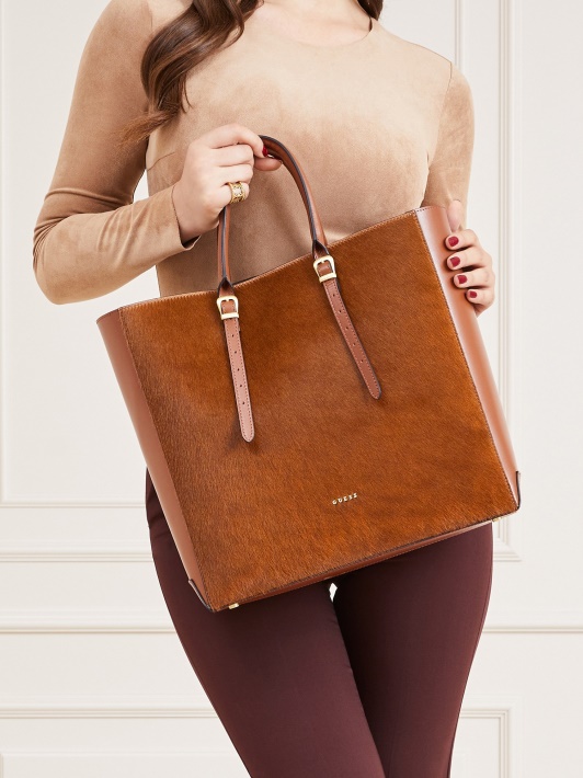 Spėk Lady Luxe Tikros Odos Rankinė Ruda