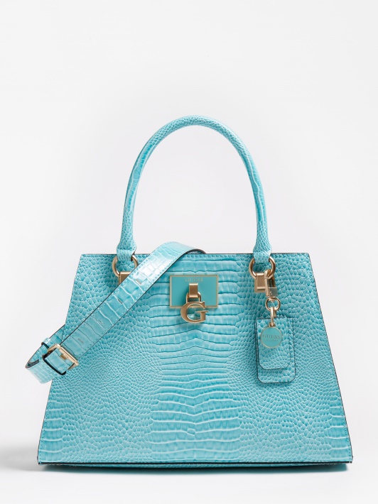 Stephi Croc Print Rankinė šviesiai Mėlyna Spėjimas