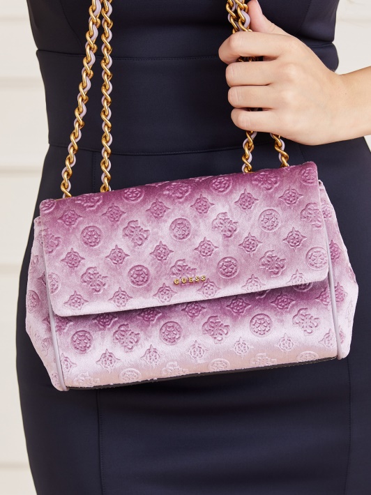 Alyvinė Kimi Aksominė Crossbody Bag Spėlionė