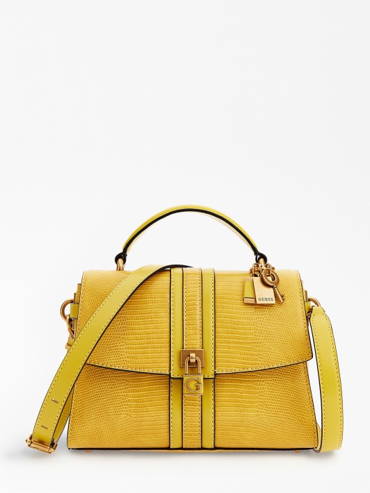 Spėk Ginevra Python-print Mini Rankinė Geltona