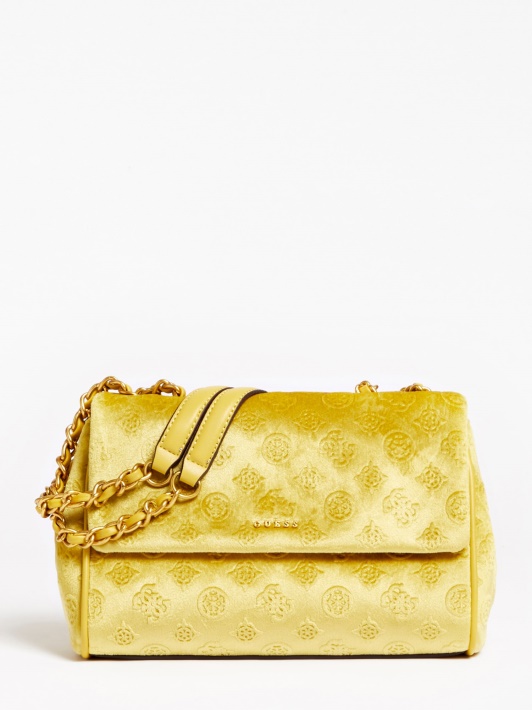 Kimi Velvet Crossbody Bag Geltonas Spėjimas
