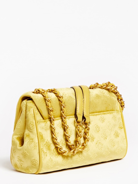 Kimi Velvet Crossbody Bag Geltonas Spėjimas