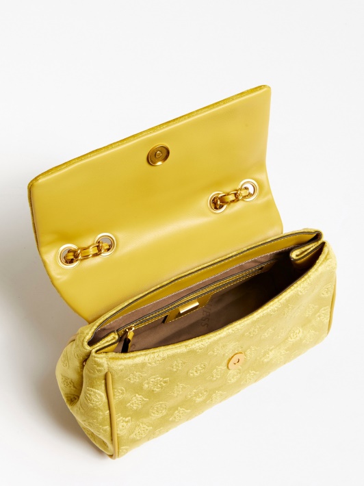 Kimi Velvet Crossbody Bag Geltonas Spėjimas