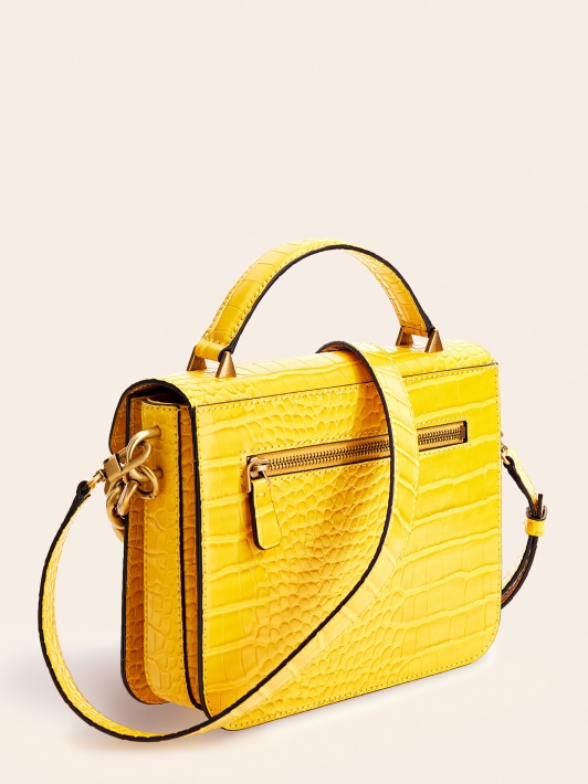 Retour Croc Print Mini Rankinė Geltona Spėjimas