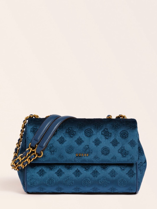 Kimi Velvet Crossbody Bag Blue Spėti