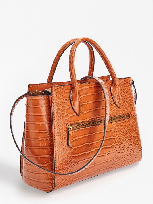 Spėk Ruda Enisa Croc Print Rankinė