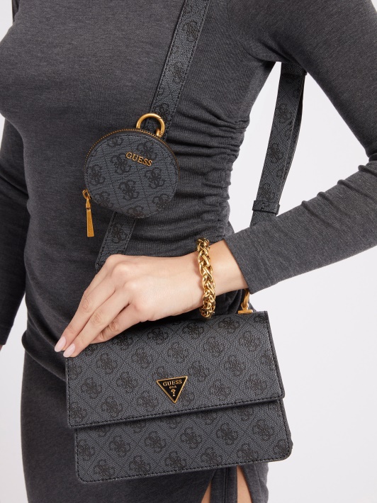 Alexie 4g Logotipas Mini Crossbody Bag Guess Pilka