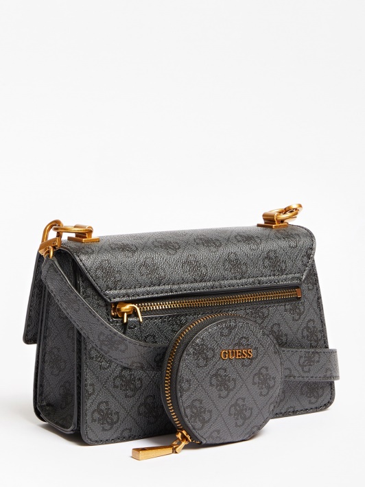 Alexie 4g Logotipas Mini Crossbody Bag Guess Pilka