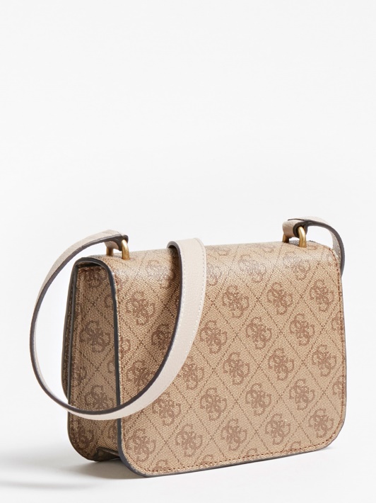 Atspėkite Noelle 4g ​​logotipas Mini Crossbody Rudas