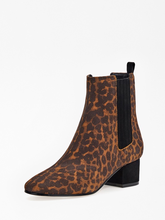 Animalier Suede Safia žemi Batai Spėlioti