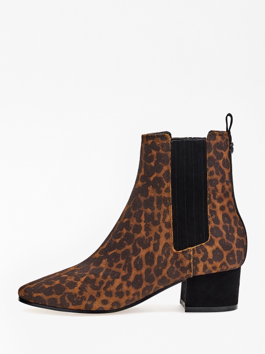 Animalier Suede Safia žemi Batai Spėlioti