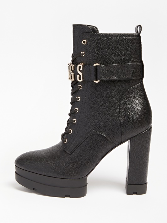 Biola Logotipas žavesys Ankle Boot Guess Juodas