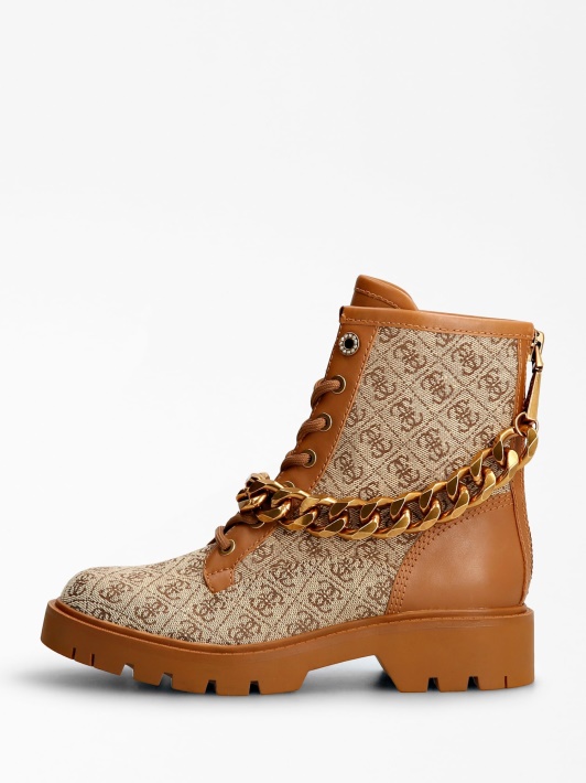 Riplee 4g Logotipas Comat Boot Guess Smėlio Spalvos