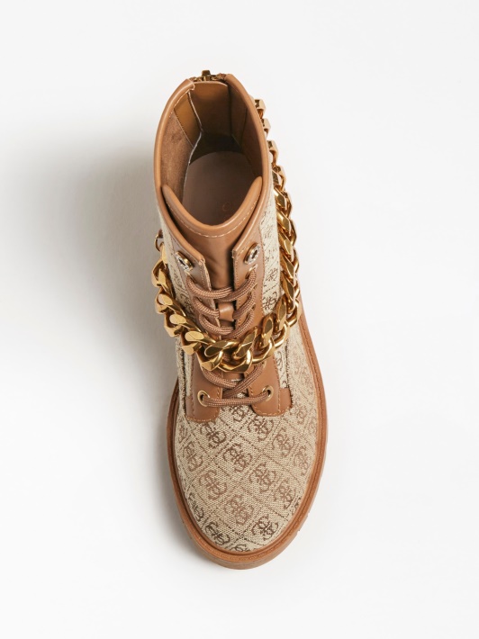 Riplee 4g Logotipas Comat Boot Guess Smėlio Spalvos