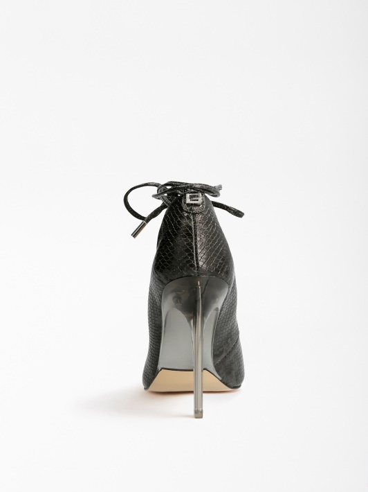 Juoda Sebbie Croc Print Court Batų Spėjimas