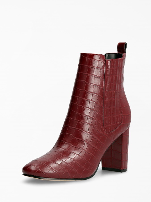 Spėk Kaelyn Croc Print Bootie Red
