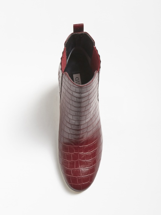 Spėk Kaelyn Croc Print Bootie Red