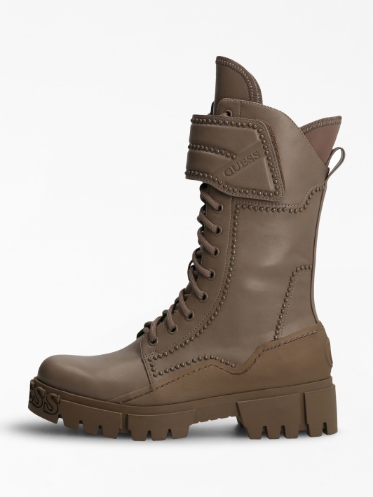 Nancia Stud Combat Boot Grey Multi Spėjimas