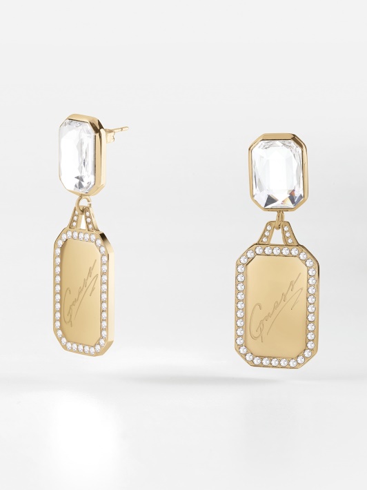Crystal Tag' Auskarai Daug Aukso Spėjimas