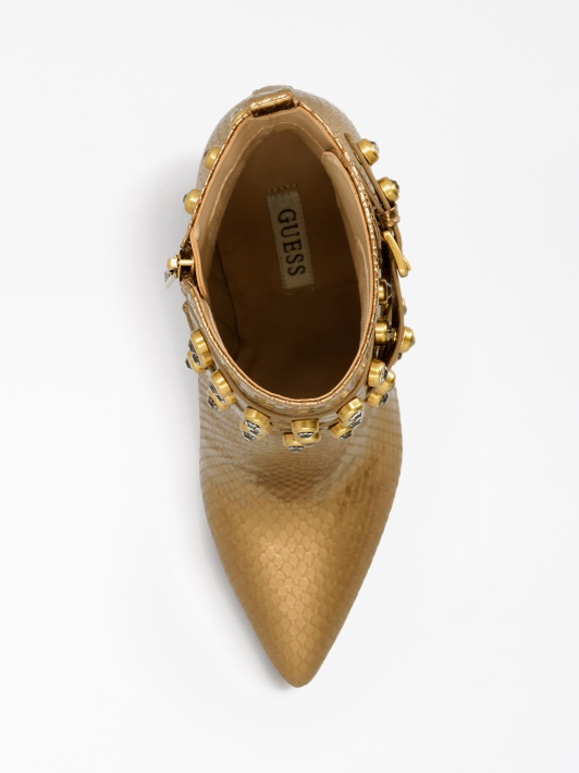 Atspėti Jessia Laminuotas Bootie Bronzos