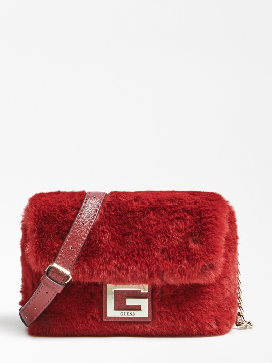 Gwen Dirbtinio Kailio Crossbody Atspėti Raudona