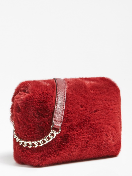 Gwen Dirbtinio Kailio Crossbody Atspėti Raudona