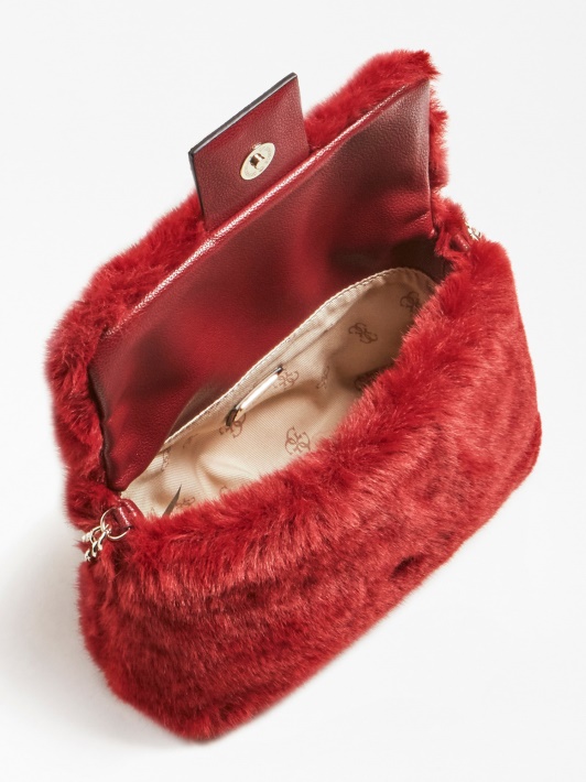 Gwen Dirbtinio Kailio Crossbody Atspėti Raudona