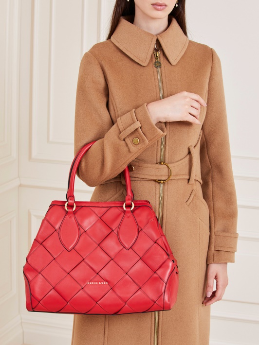 Spėk Giorgia Luxe Tikros Odos Rankinė Raudona