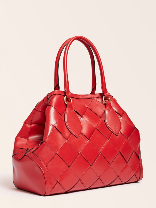 Spėk Giorgia Luxe Tikros Odos Rankinė Raudona