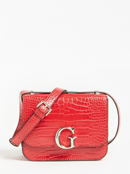 Red Corily Crocodile Crossbody Spėjimas