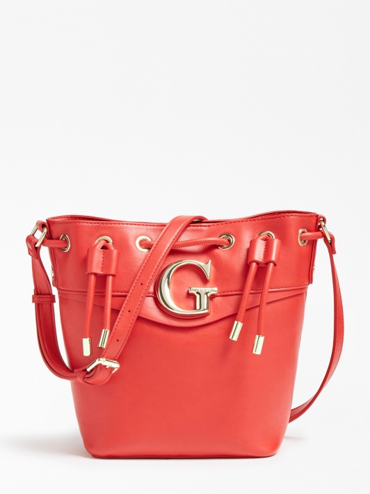 Spėk Genevieve Bucket Bag Raudona