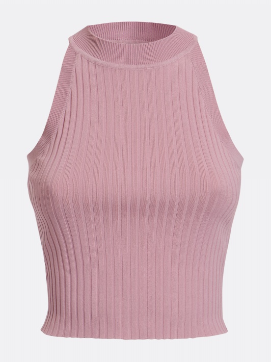 Crop Megztinis Top Guess Rožinis
