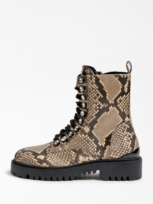 Oxana Combat Boot Grey Multi Spėjimas