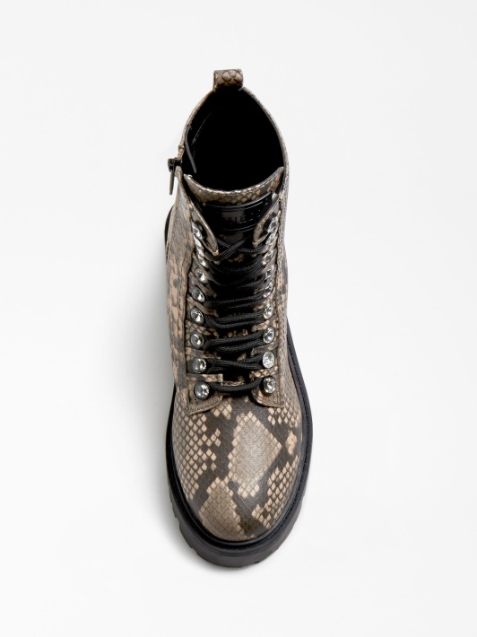 Oxana Combat Boot Grey Multi Spėjimas