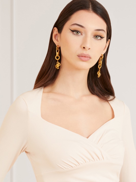 Grietinėlė Atspėti Marciano Draped Viršų