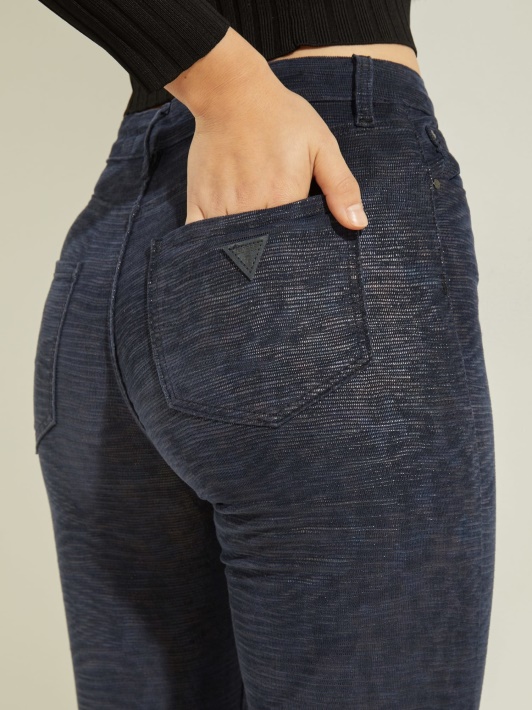 Atspėkite Gyvūno Raštą Skinny Fit Džinsinio Kelnaitės Mėlyna