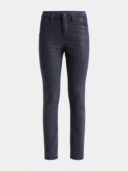 Atspėkite Gyvūno Raštą Skinny Fit Džinsinio Kelnaitės Mėlyna