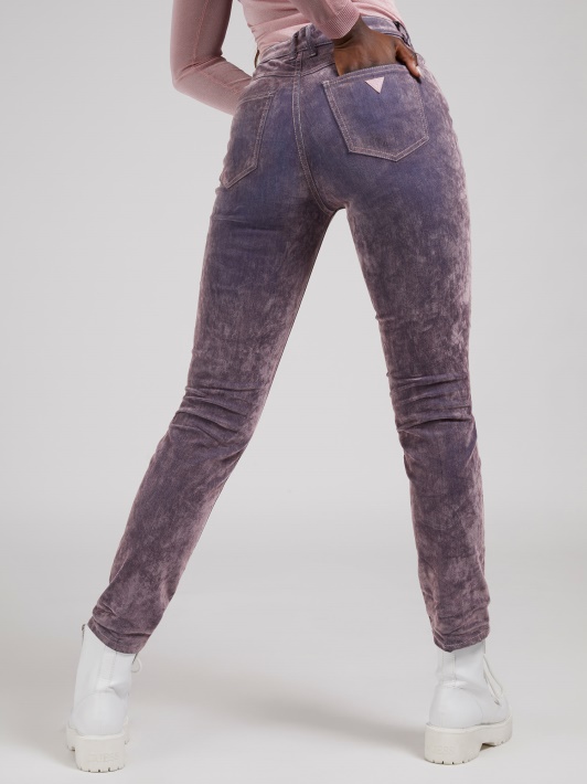 Pulkas Skinny Fit Džinsinio Kelnaitės Spėjimas Violetinė