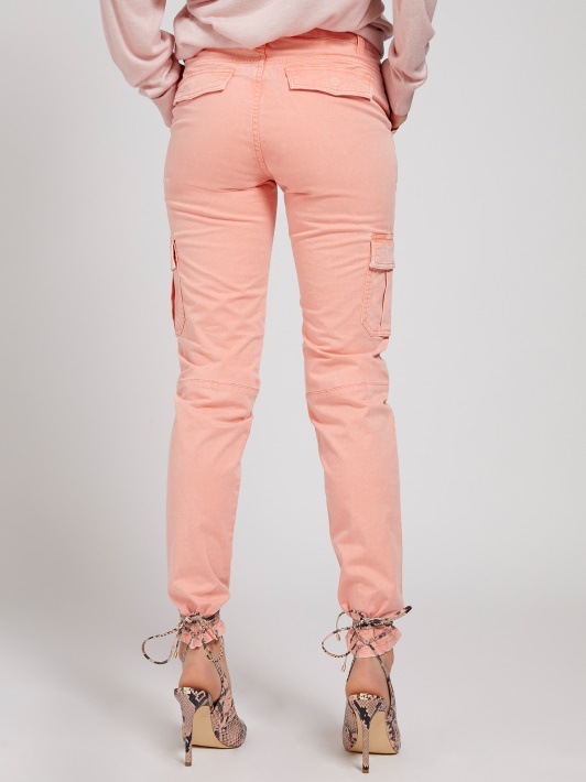 Cargo Skinny Fit Kelnaitės Spėti Oranžinė