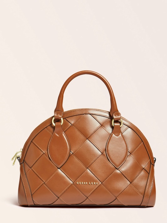 Spėk Rudą Giorgia Luxe Tikros Odos Rankinę