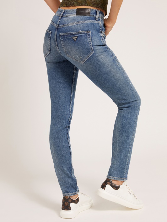 Mėlyna Super Stretch Fit Kelnaitės Spėjimas