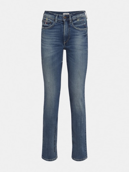 Mėlyna Super Stretch Fit Kelnaitės Spėjimas